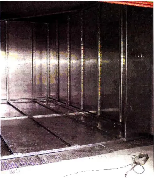 Figura 2.3  Vista interior de la Jaula de  Faraday (Aluminio)  f.1  Paneles de  Muro 