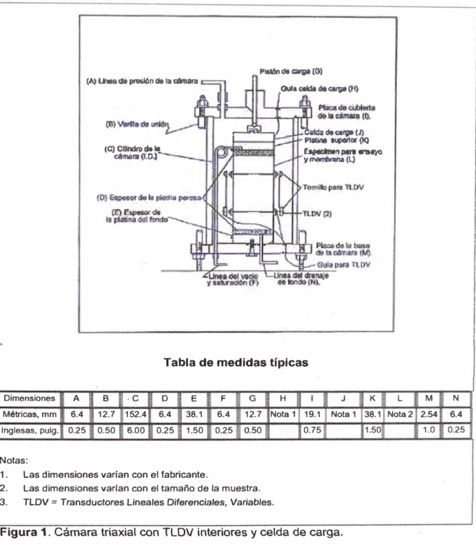 Tabla de medidas típicas 