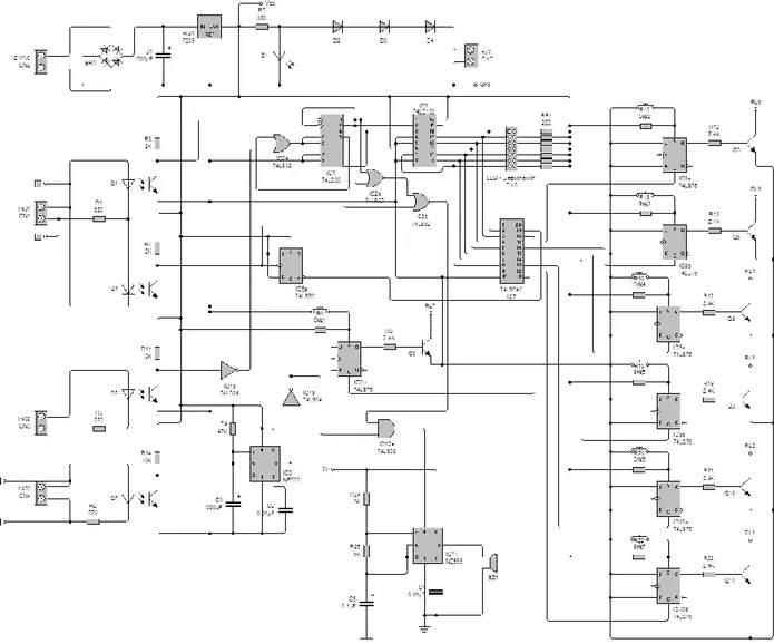 Fig. 15. Diagrama esquemático del sistema de conexión / desconexión de cargas 