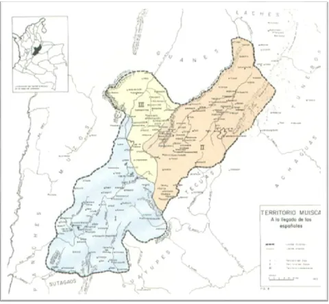 Figura 4. Mapa de cacicazgos muisca.  16