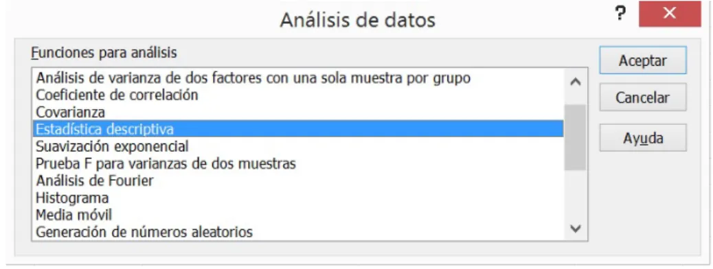 Ilustración	2.	Proceso	de	análisis	de	datos	en	Excel 31 	
