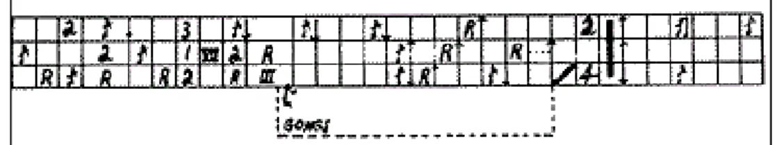 Ilustración 4. Extracto de “The King of Denmark” de Morton Feldman (1965). 