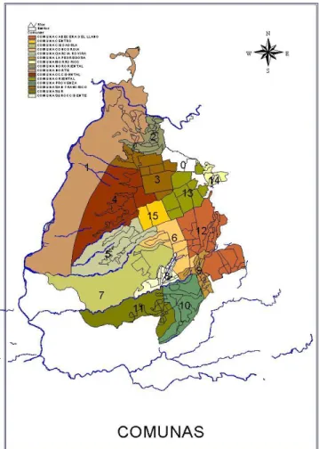 Figura 10. Comunas de Bucaramanga
