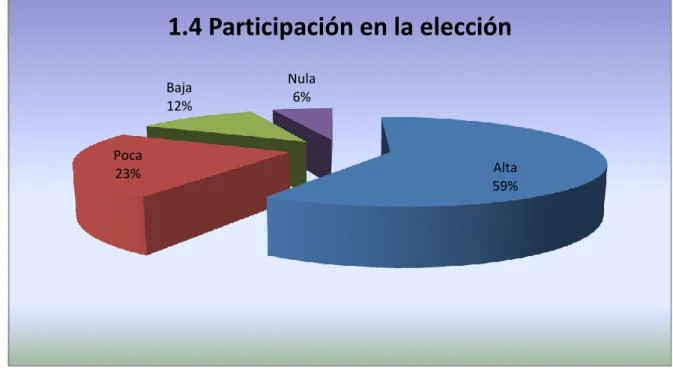 Gráfico Nº 4: participación en la elección   