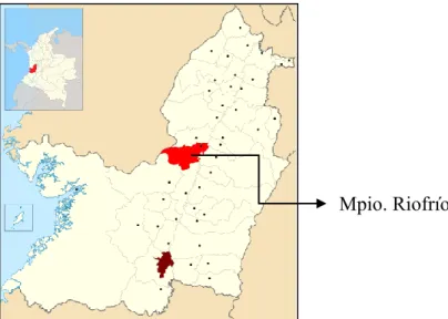 Figura 8 Localización geográfica municipio de Riofrío. 