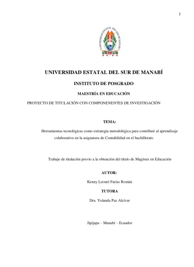 Herramientas tecnológicas como estrategia metodológica para contribuir