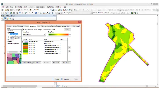 Figura 8: Generación de pendientes en Arc Gis 10.2 