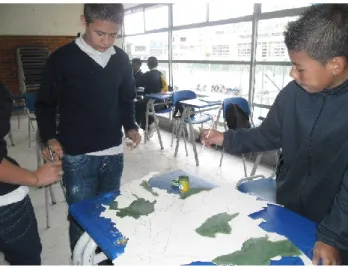 Ilustración 8. Ejercicio grupal de ubicación en el mapa. (Archivo personal) 