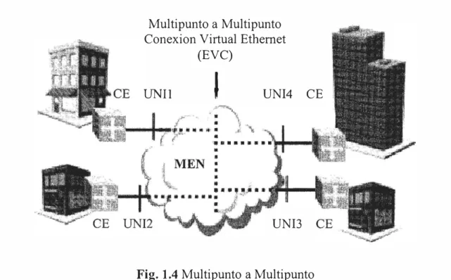 Fig. 1.4  Multipunto a Multipunto 
