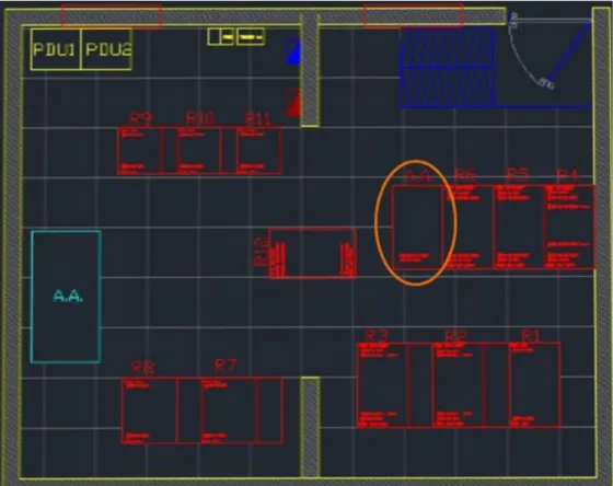 Figura  10. Planos del DATACENTER central  de ZIC SOLUTIONS.  