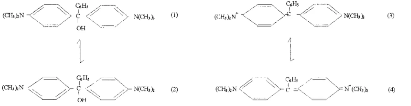 Figura 1.1.  Estructuras de resonancia del  verde  de  malaquita. 