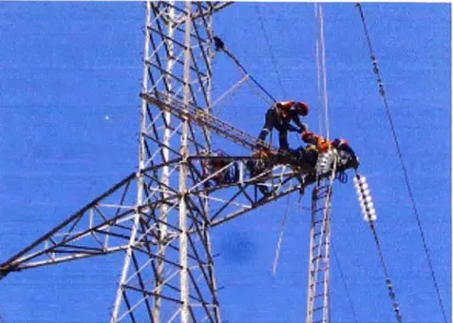 Figura 4.5  Instalación de Cadena de Aisladores