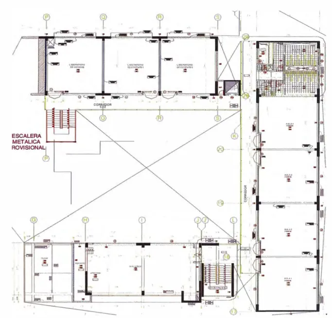 Figura  1.3  Plano de  Planta del Segundo Nivel 