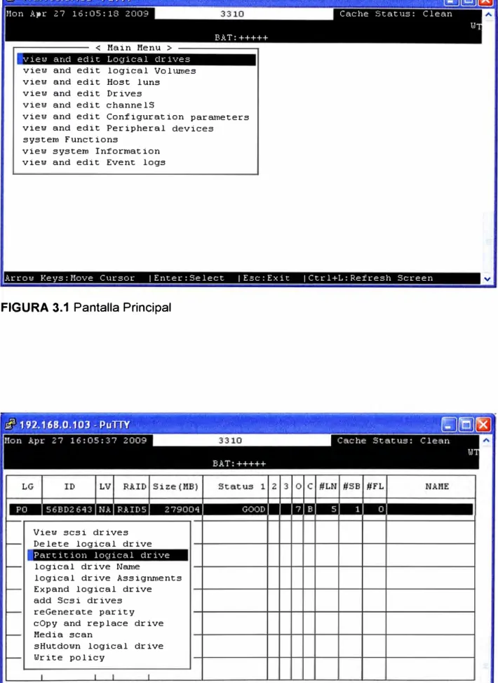 FIGURA 3.2 El Logical Orive O configurado como RAID 5 