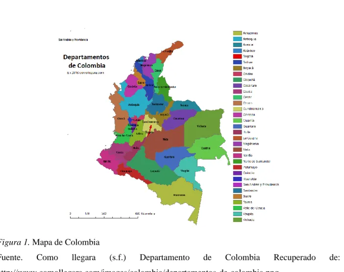 Figura 1. Mapa de Colombia 