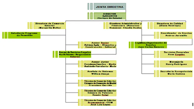 Figura 5:  Organigrama de la empresa  