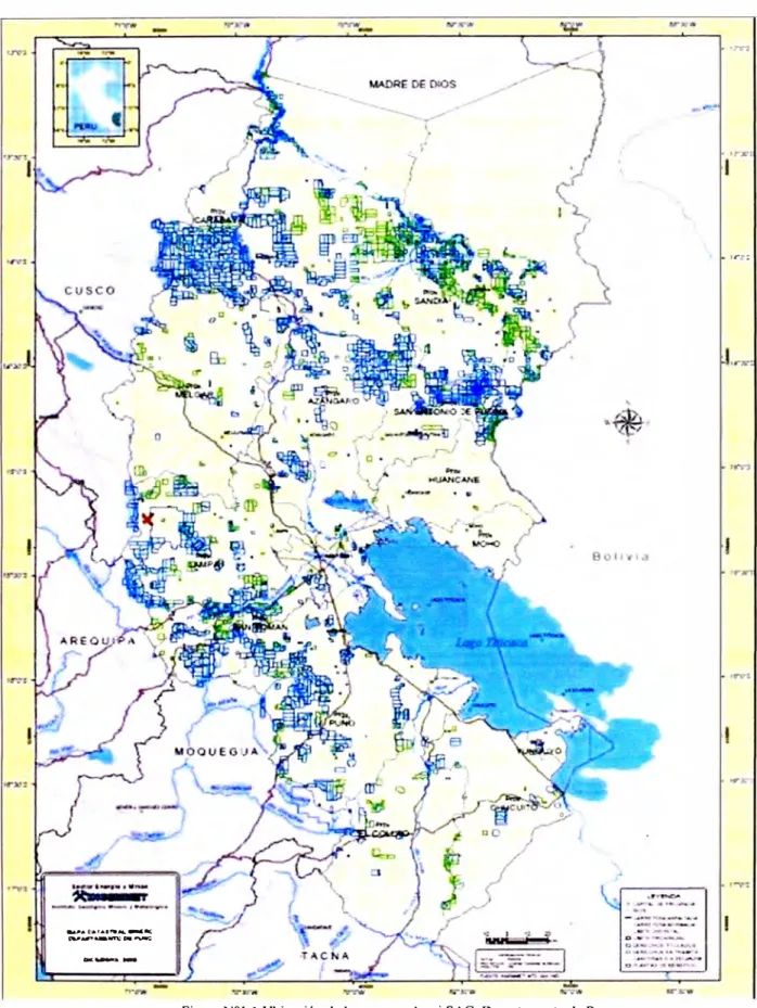 Figura N º  1.1  Ubicación de la empresa Arasi SAC, Departamento de Puno 