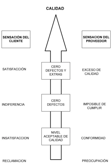 Figura N° 3 Comparación entre la sensación del cliente y el proveedor 