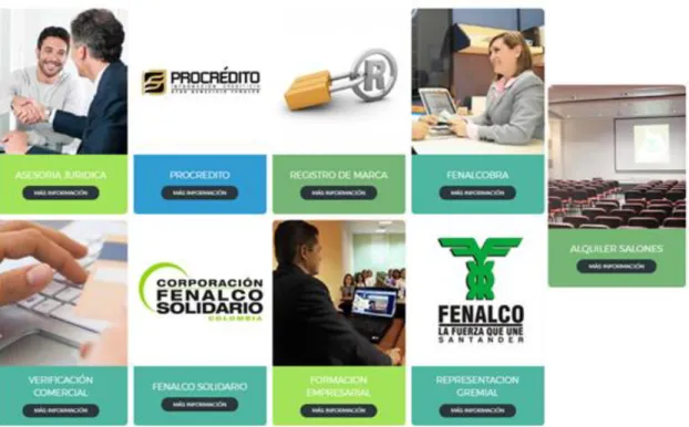 Figura 3. FENALCO, Pagina Web 2018 