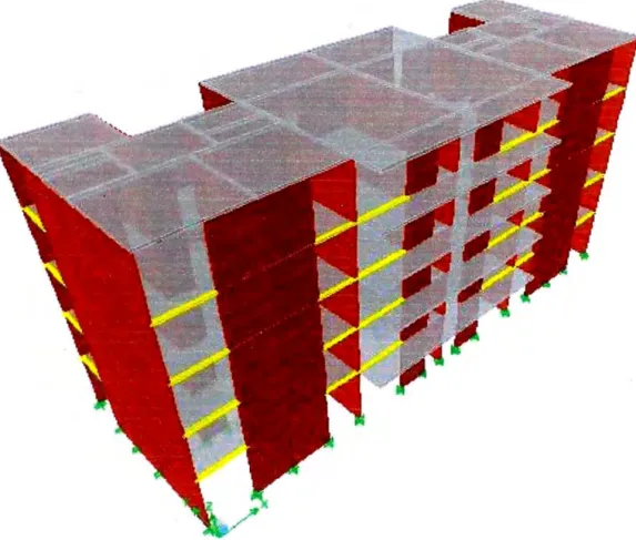 Figura N º  02: Vista en 3D de la Edificación (Etabs) 