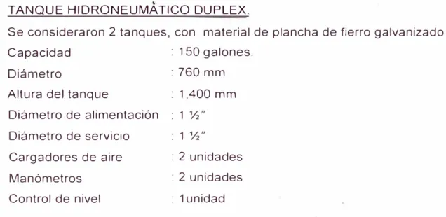 CUADRO N º  09:  Descripción  del  sistema 