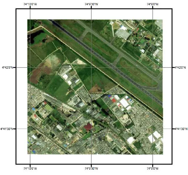 Figura 25. Mapa. Nueva imagen RGB, fusionada a partir de los coeficientes Contourlet 