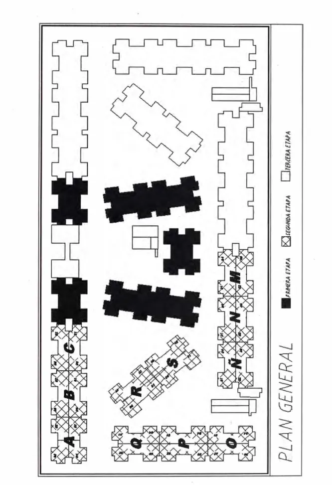 Fig.  N º 4.3 Plan general de esquema del proyecto (inc. Tres etapas) 