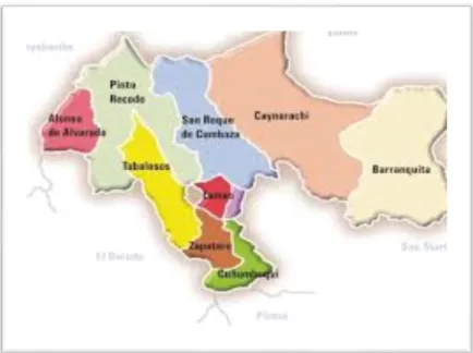 Figura 3. Mapa de la Provincia de Lamas. (Google Imágenes) 
