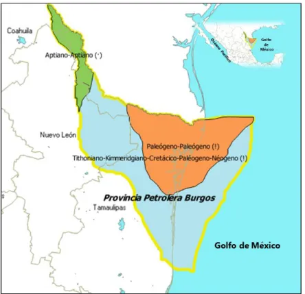 Figura 23. Sistemas Petroleros de la Provincia Petrolera Burgos. Tomada de PEP, 2010b