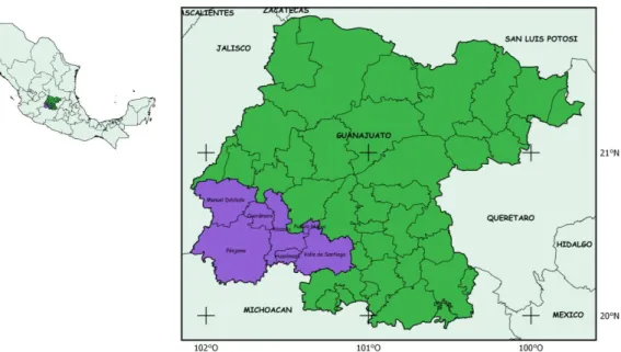 Figura 1. Mapa de localización de la zona de estudio 