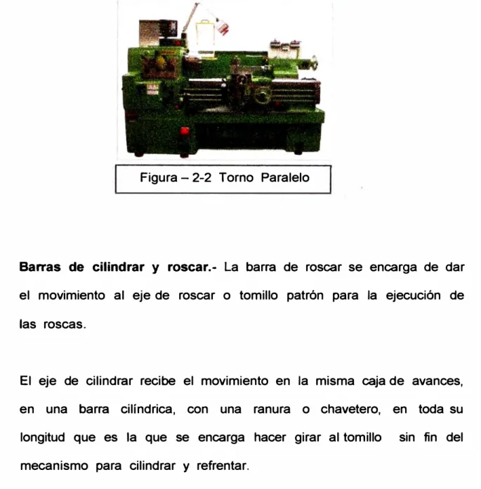 Figura - 2-2  Torno  Paralelo 
