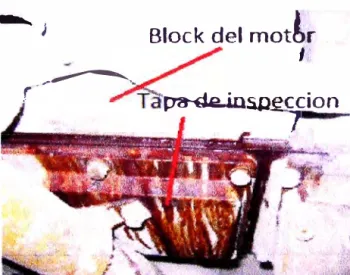 Figura N º  18 - Trazas de fuga de refrigerante en tapas de inspección. 