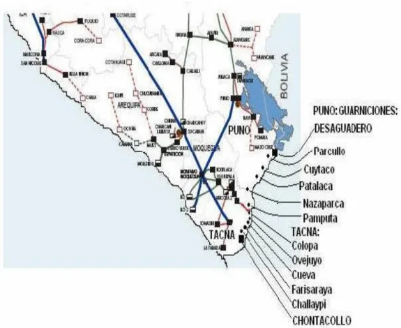 Figura Nº 1.1 Ubicación de las Guarniciones