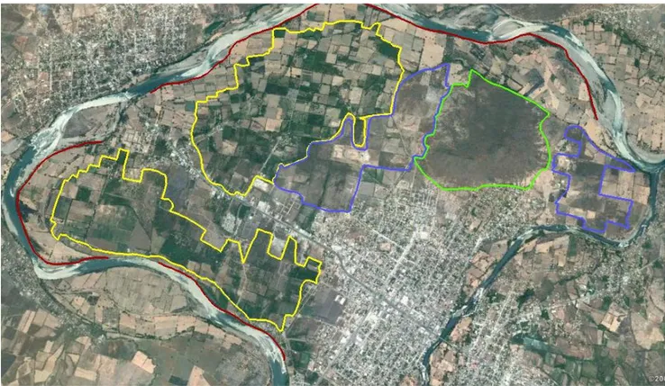 Figura  10.  Poligonización  de  los  principales  ambientes  clasificados  en  Ciudad  Altamirano,  Guerrero
