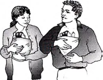 Fig. 1.6 Método de la mama canguro 