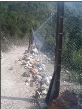 Foto 3.12 - Instalación de barreras dinámicas 