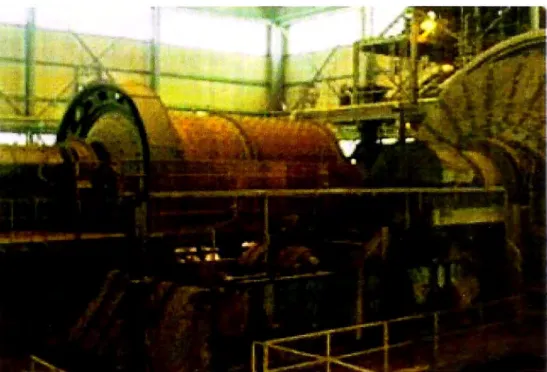 Fig. 2.4. Procesamiento de material en molino de  bolas. 