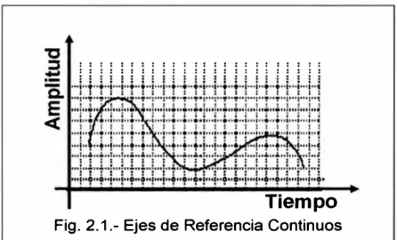 Fig. 2.1.- Ejes de Referencia Continuos 