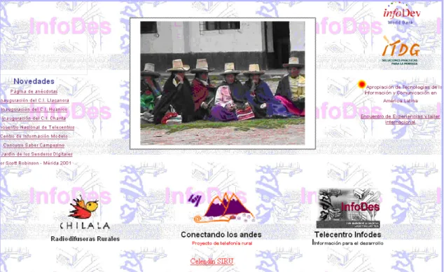Fig. 14: Aplicativos Informáticos de los Proyectos de ITDG 