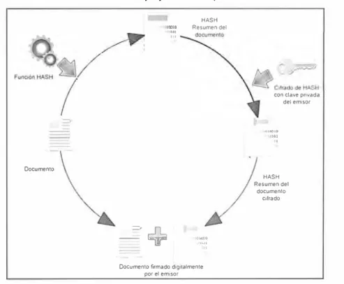 Fig.  3.9:  Proceso de firma digital 