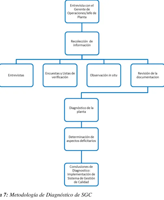 Figura 7: Metodología de Diagnóstico de SGC  Fuente: Elaboración Propia. 