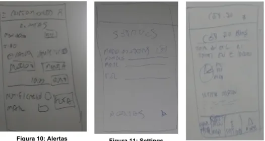 Figura 10: Alertas  Figura 11: Settings 