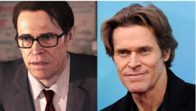 Figura 4: Willem Dafoe a Beyond: Two Souls (2013) 