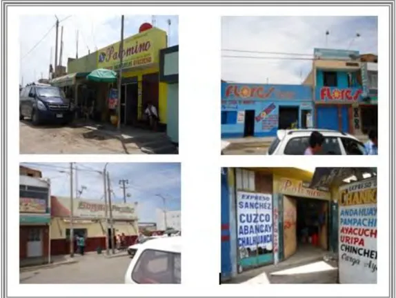 Fig. 6 Empresas de transporte de la ciudad de Pisco (fuente propia) 