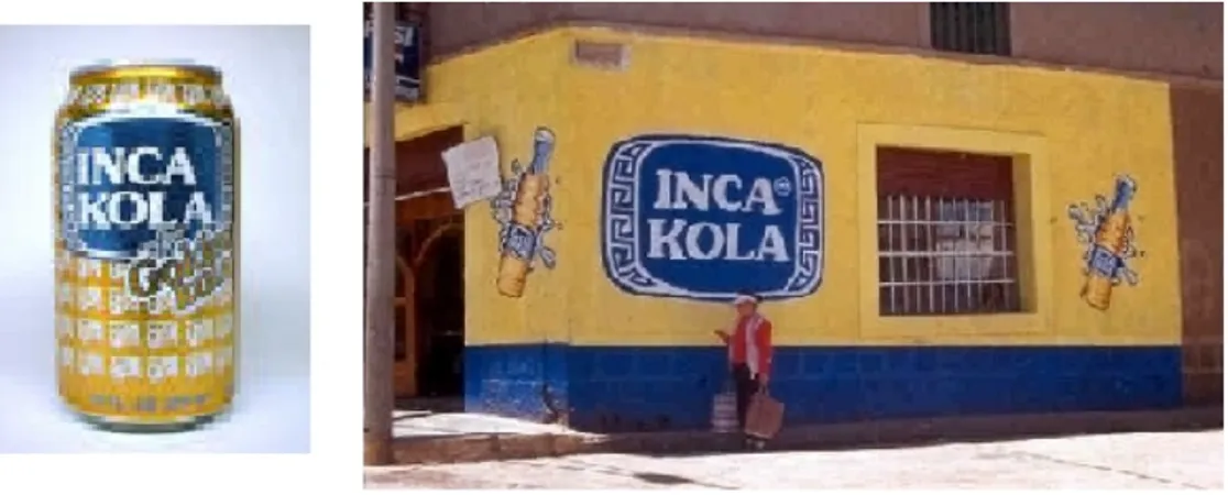 Figure 1. Inca Kola case in Peru: A transgression of the chromatic generic   code for cola beverages