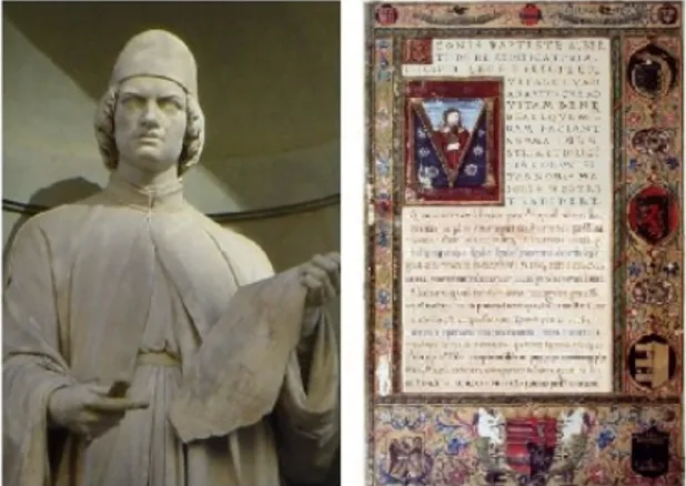Fig. 2. Leon Battista Alberti (1404-1472) y De re  aedificatoria. 