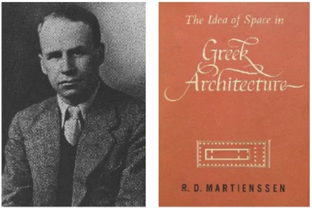 Fig. 9. Rex Distin Martienssen (1905-1942) y la portada  de su libro sobre la arquitectura griega