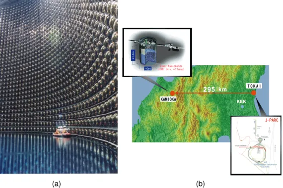 Figure 2.8: Geographical map of the T2K detection the east coast of Japan. Im- Im-ages from the ofical page of T2K experiment http://t2k-experiment.org/.
