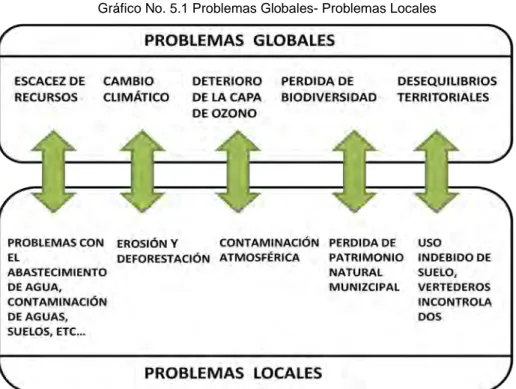 Gráfico No. 5.1 Problemas Globales- Problemas Locales 