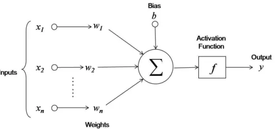 Figure 2.1 illustrates a single neuron in a neural network.